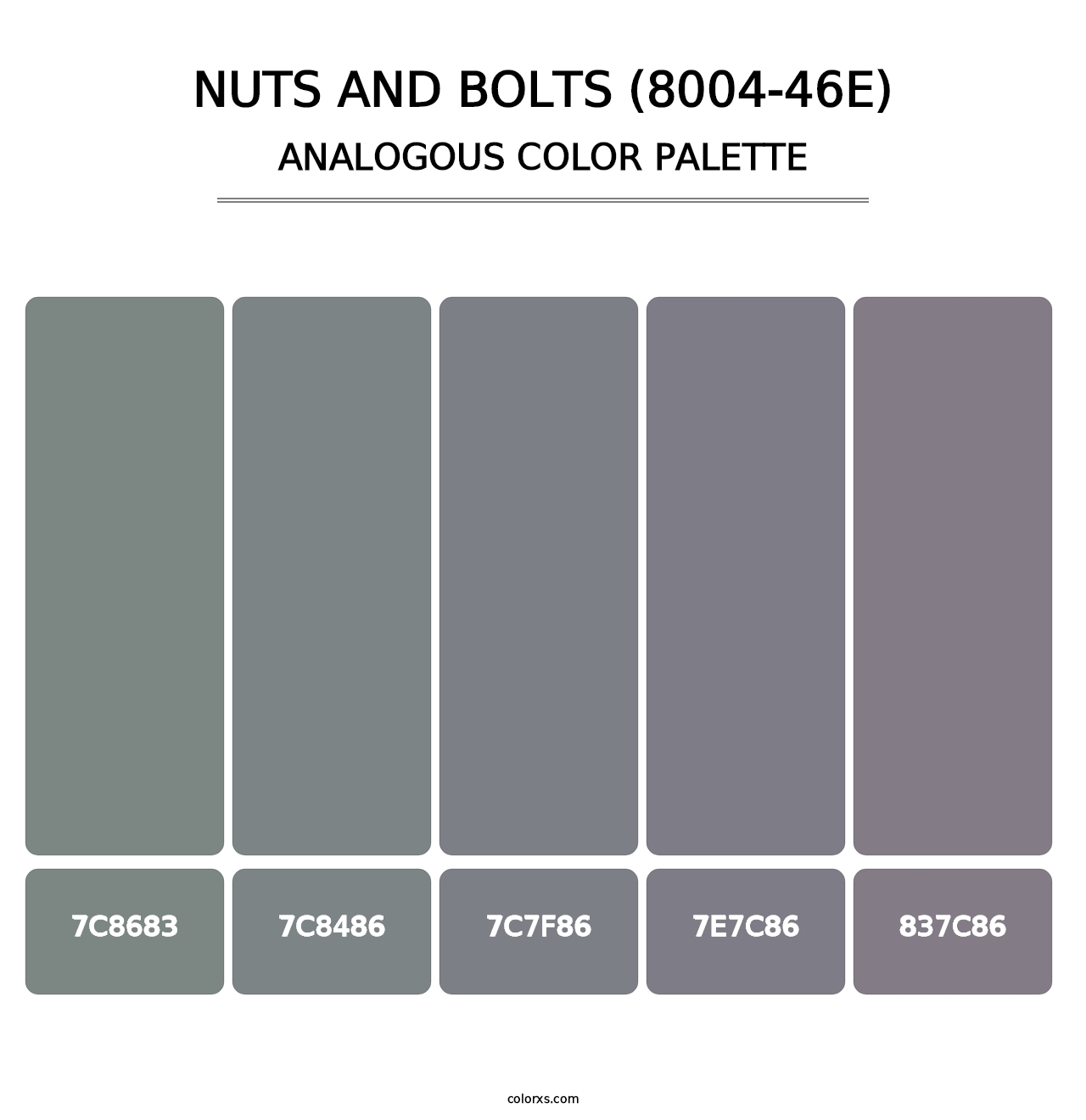 Nuts and Bolts (8004-46E) - Analogous Color Palette