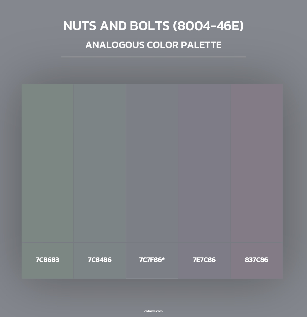 Nuts and Bolts (8004-46E) - Analogous Color Palette