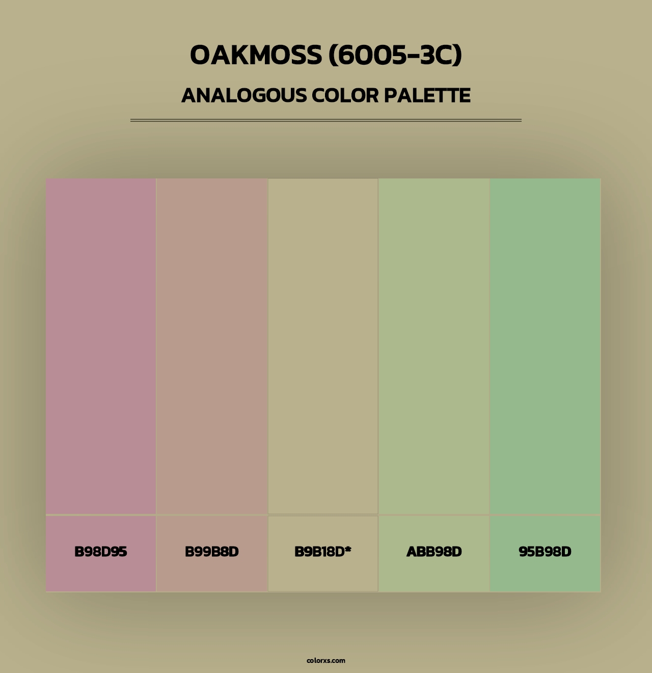 Oakmoss (6005-3C) - Analogous Color Palette