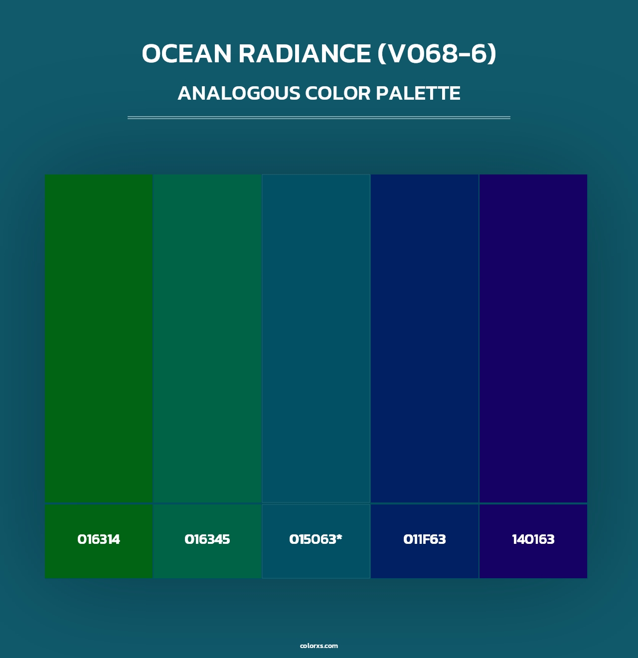Ocean Radiance (V068-6) - Analogous Color Palette