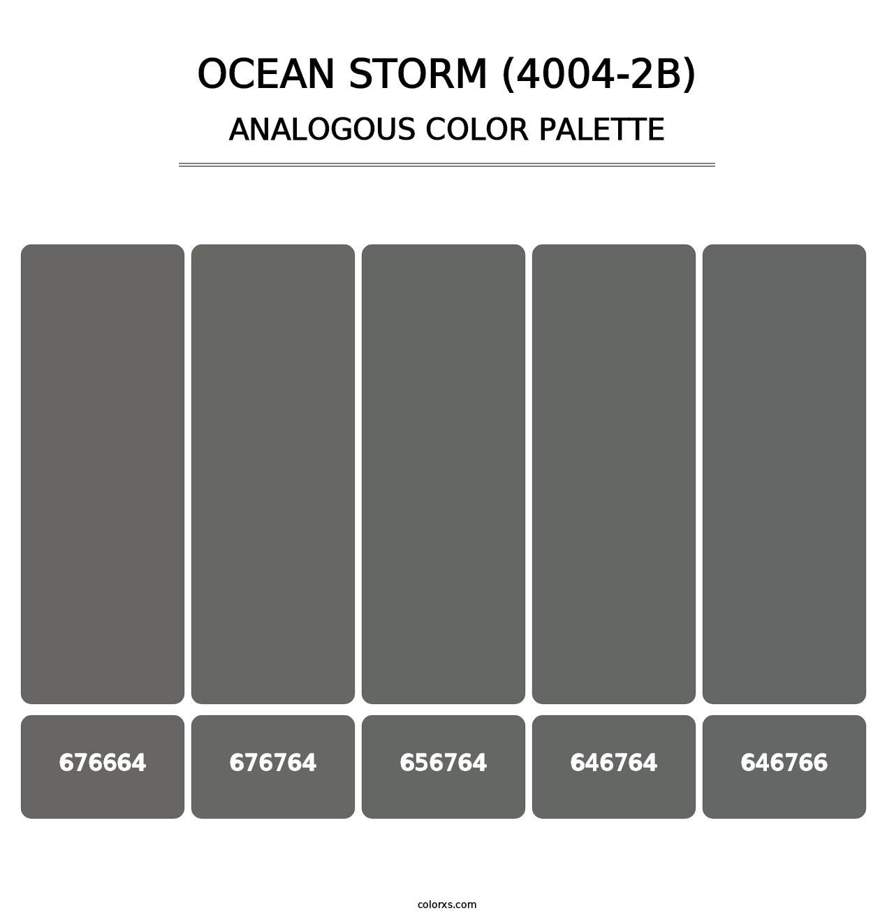 Ocean Storm (4004-2B) - Analogous Color Palette