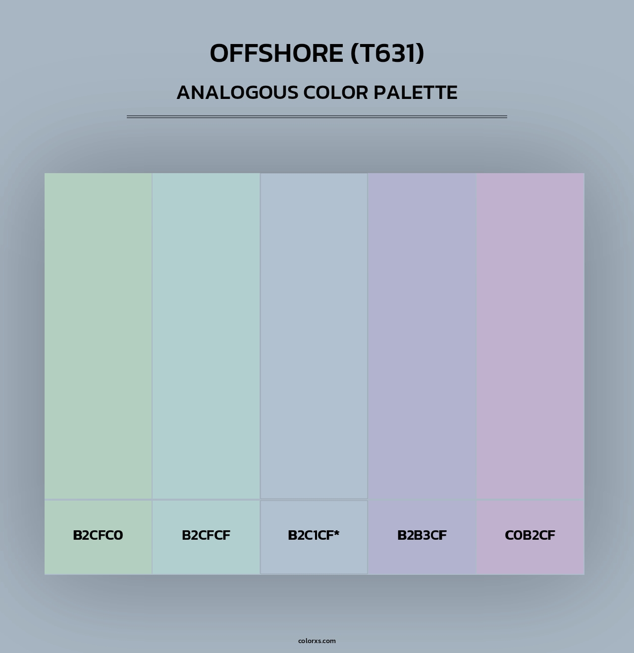 Offshore (T631) - Analogous Color Palette