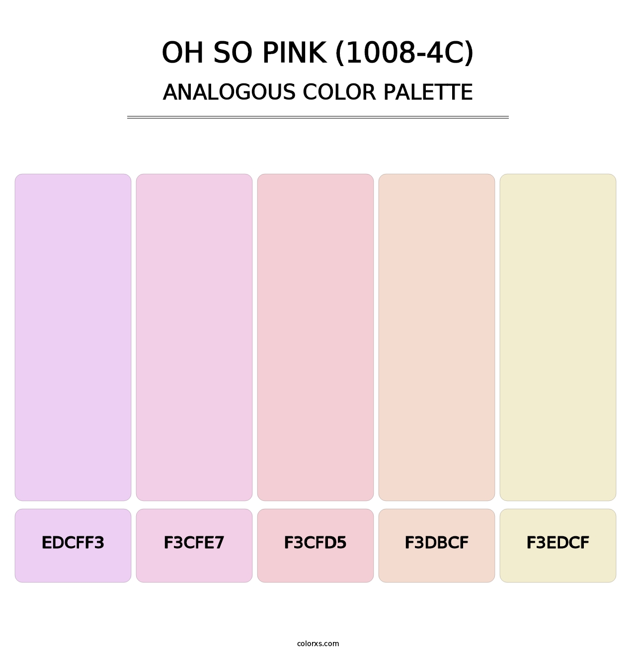 Oh So Pink (1008-4C) - Analogous Color Palette