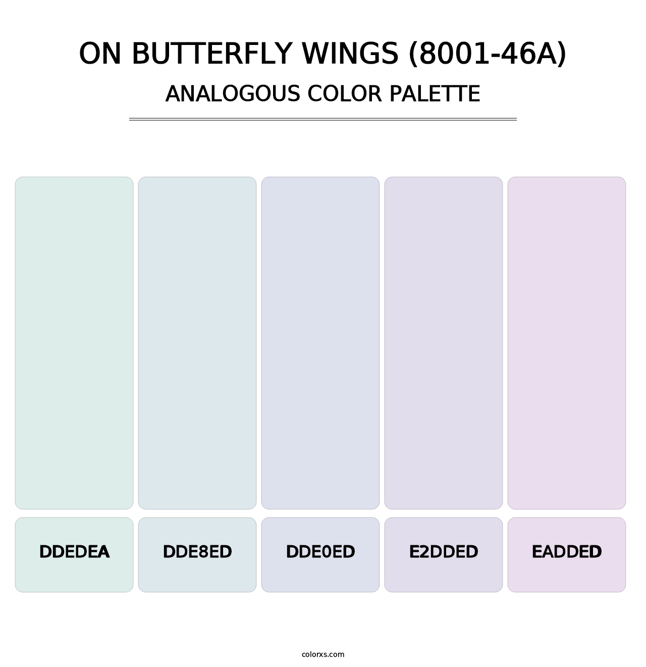 On Butterfly Wings (8001-46A) - Analogous Color Palette