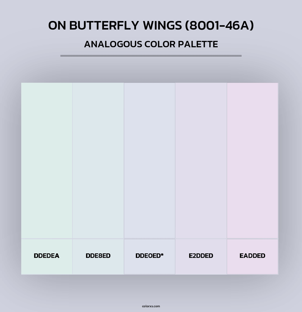 On Butterfly Wings (8001-46A) - Analogous Color Palette