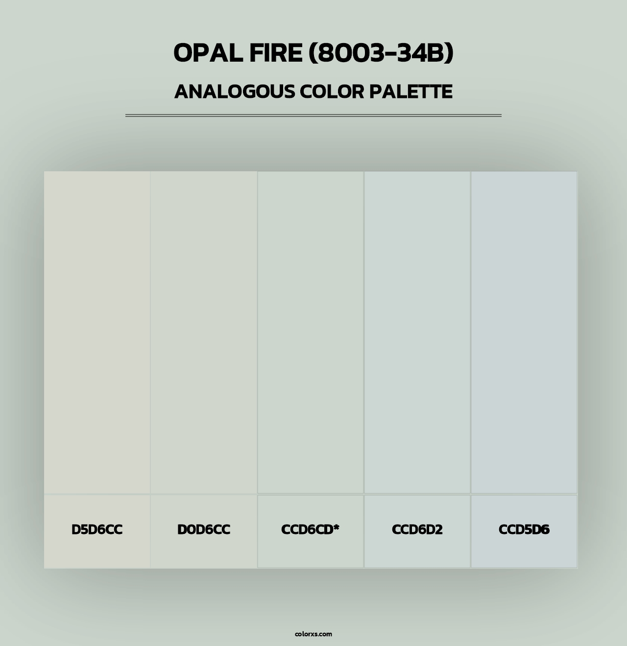 Opal Fire (8003-34B) - Analogous Color Palette