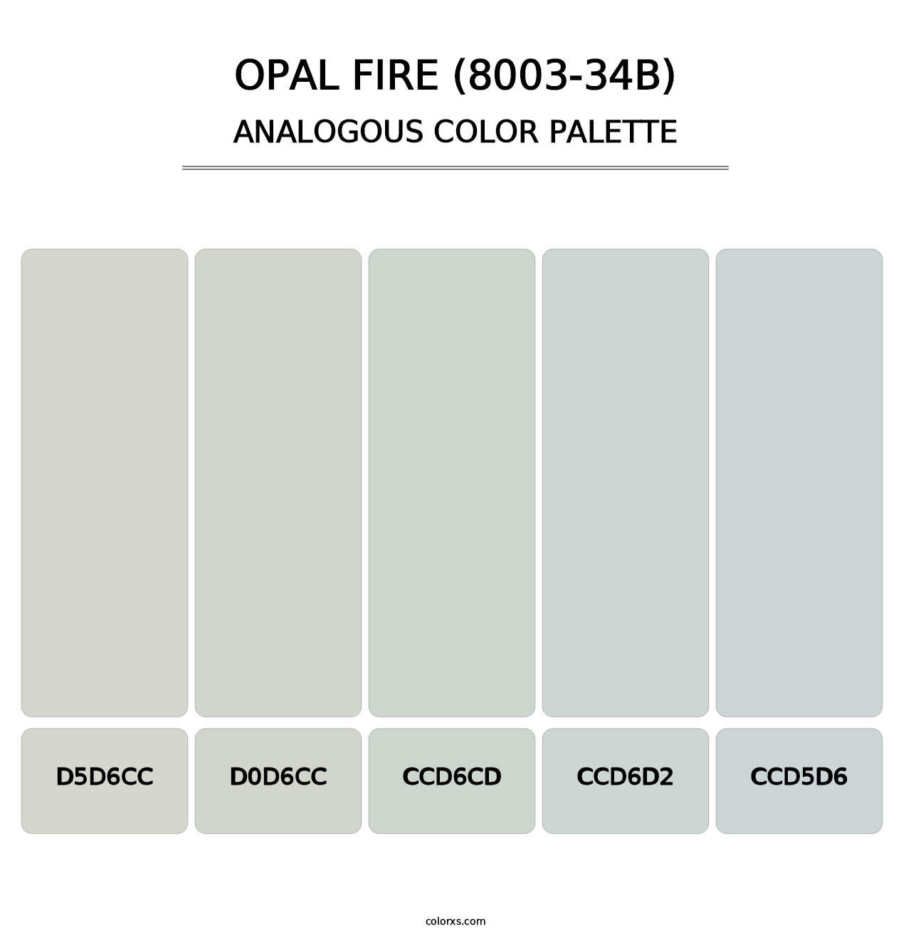 Opal Fire (8003-34B) - Analogous Color Palette