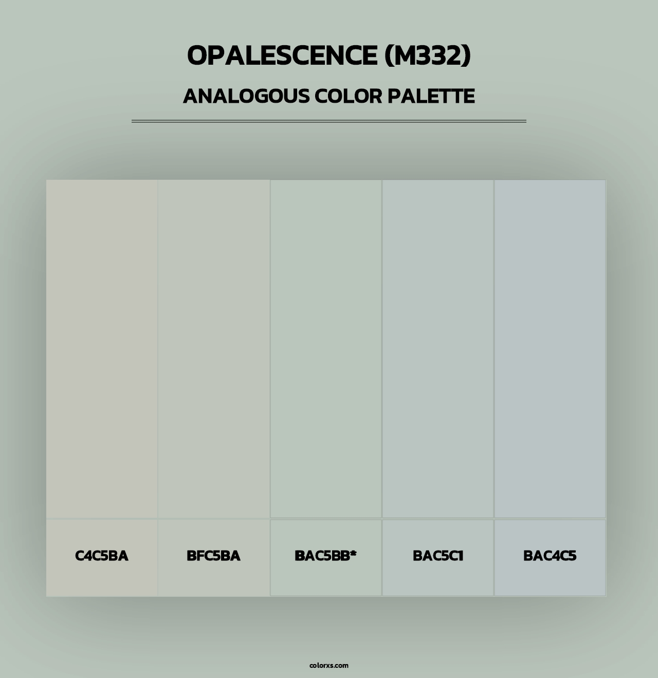 Opalescence (M332) - Analogous Color Palette