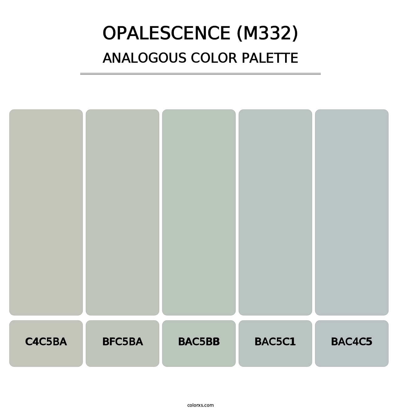 Opalescence (M332) - Analogous Color Palette