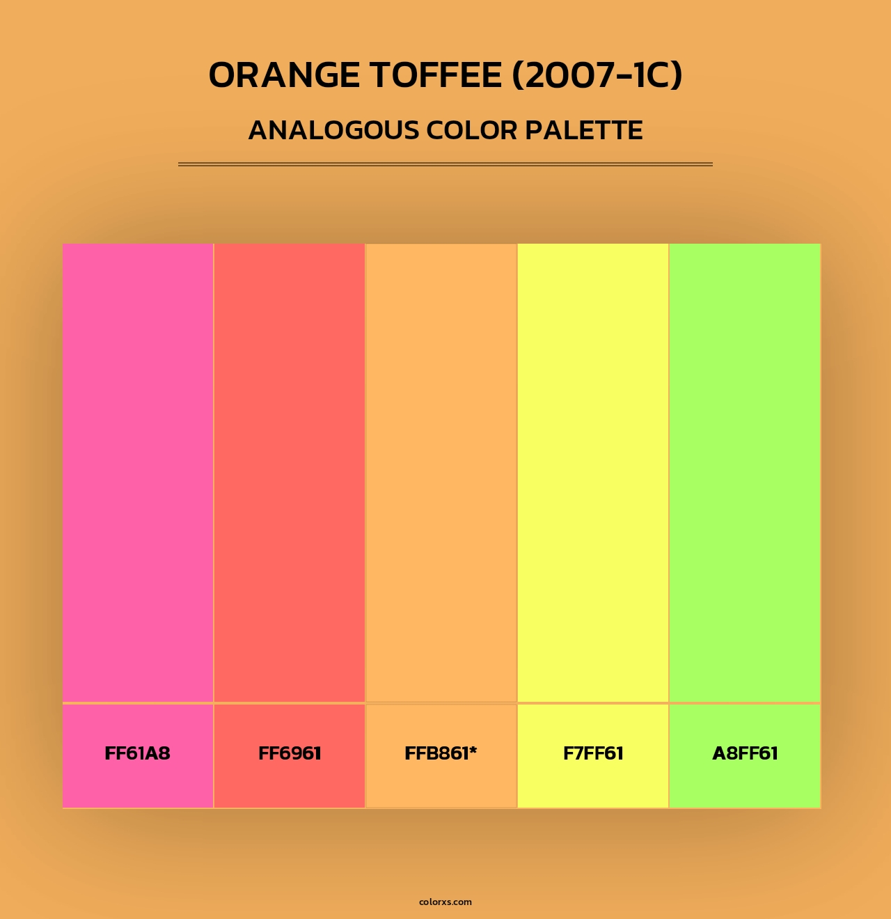 Orange Toffee (2007-1C) - Analogous Color Palette