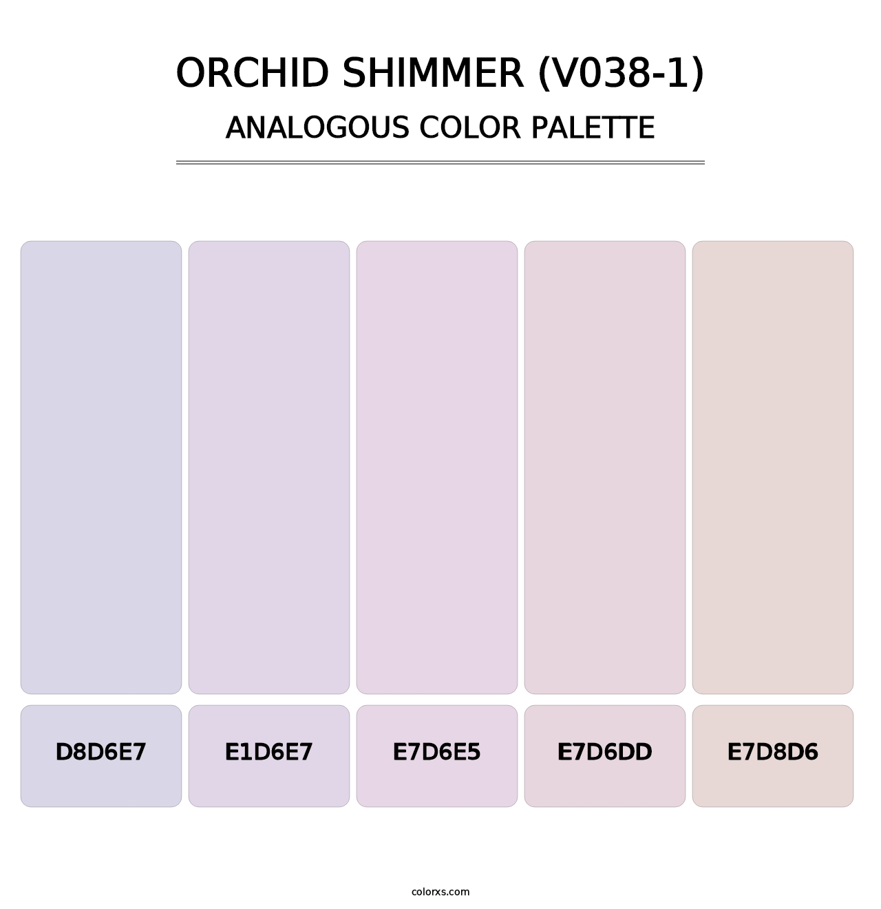 Orchid Shimmer (V038-1) - Analogous Color Palette