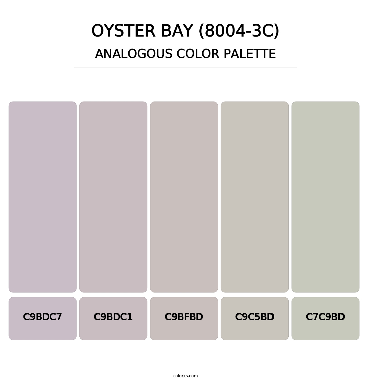 Oyster Bay (8004-3C) - Analogous Color Palette