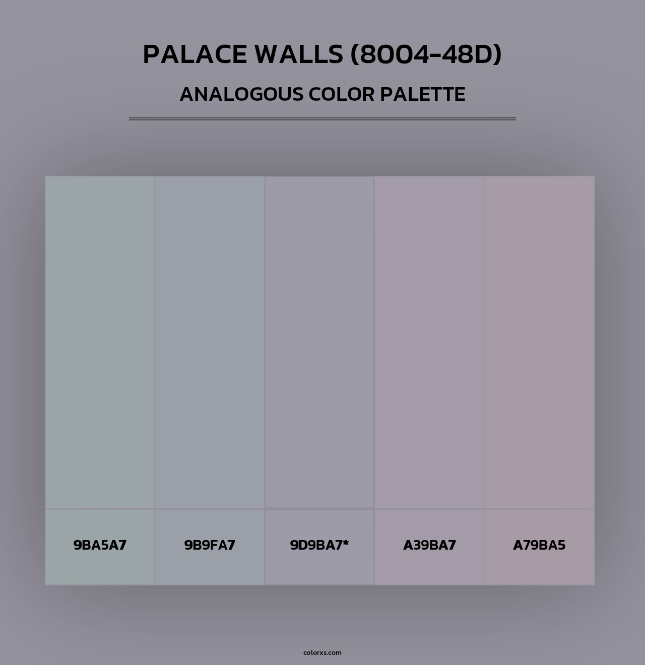 Palace Walls (8004-48D) - Analogous Color Palette