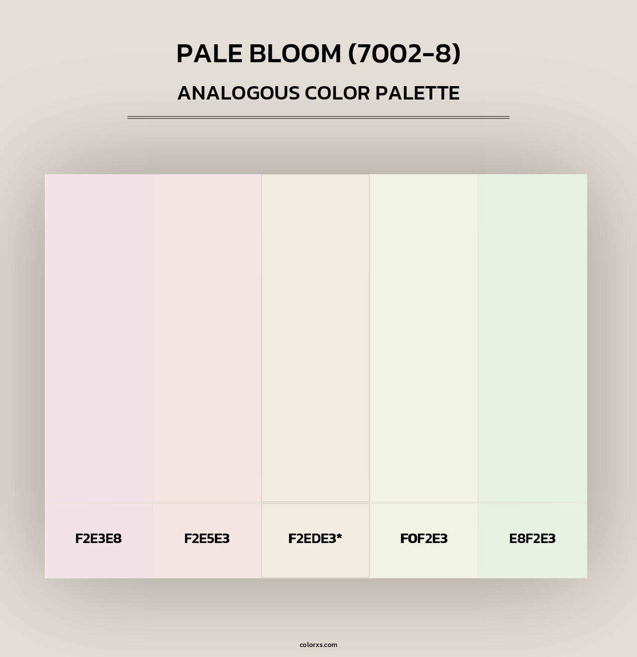 Pale Bloom (7002-8) - Analogous Color Palette
