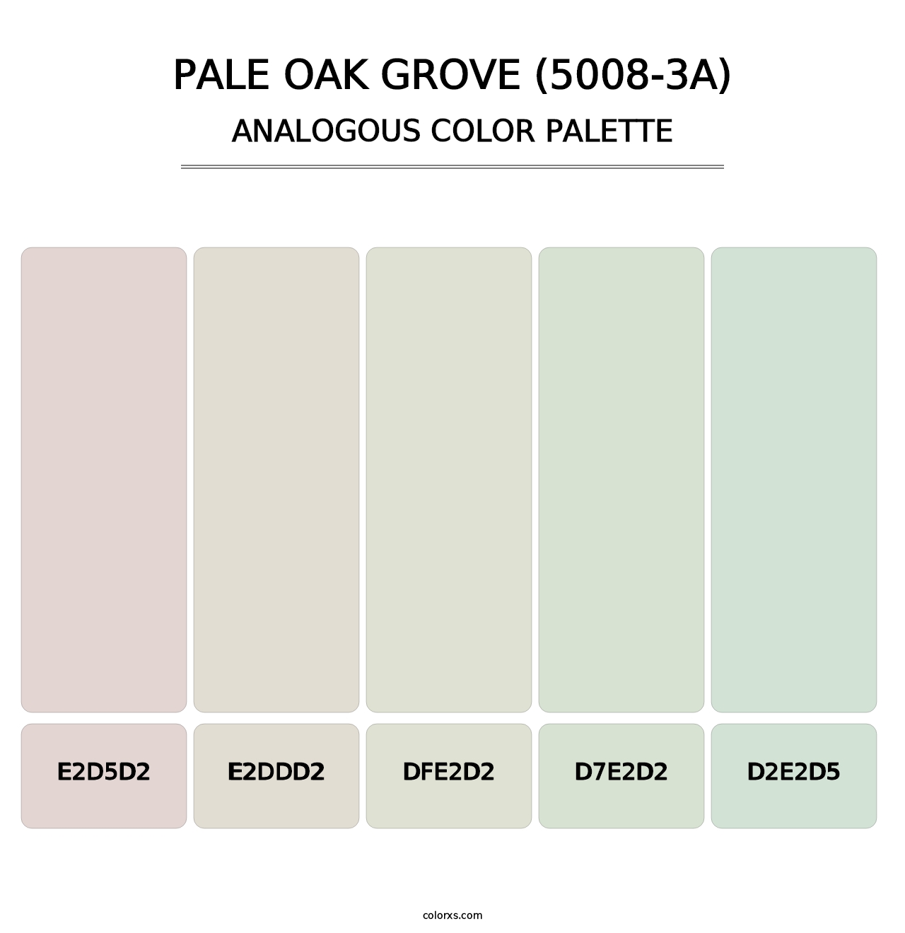 Pale Oak Grove (5008-3A) - Analogous Color Palette