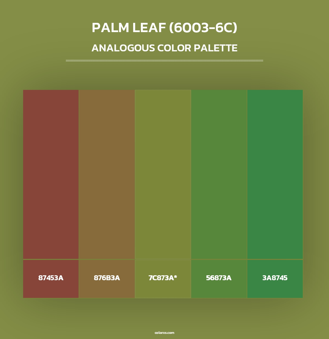 Palm Leaf (6003-6C) - Analogous Color Palette