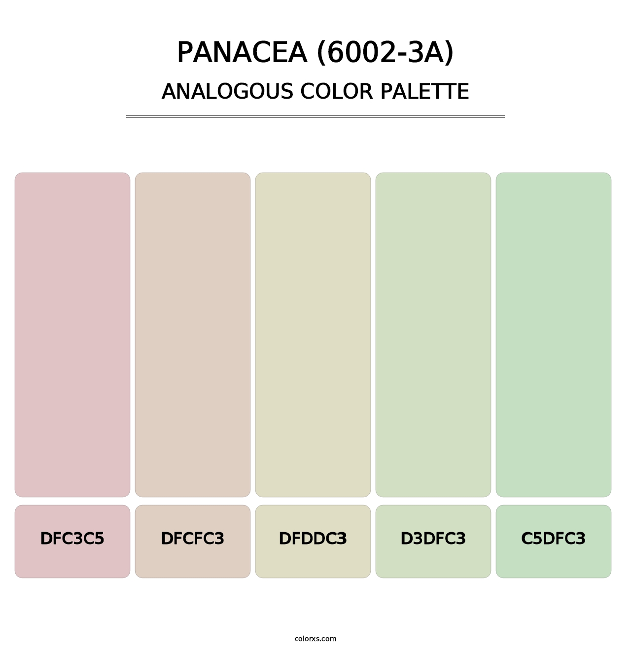 Panacea (6002-3A) - Analogous Color Palette