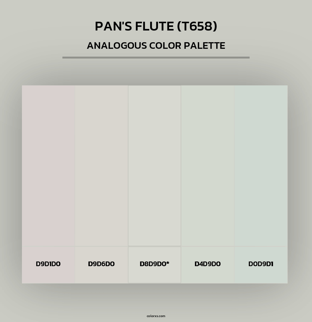 Pan's Flute (T658) - Analogous Color Palette