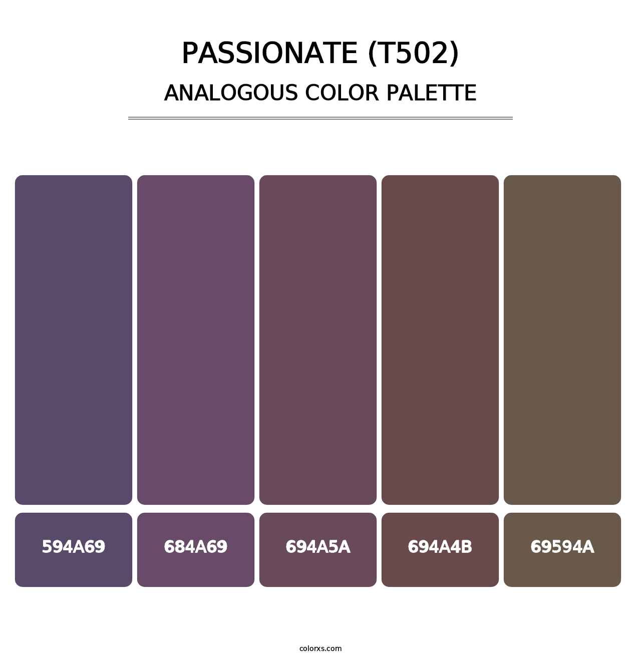 Passionate (T502) - Analogous Color Palette