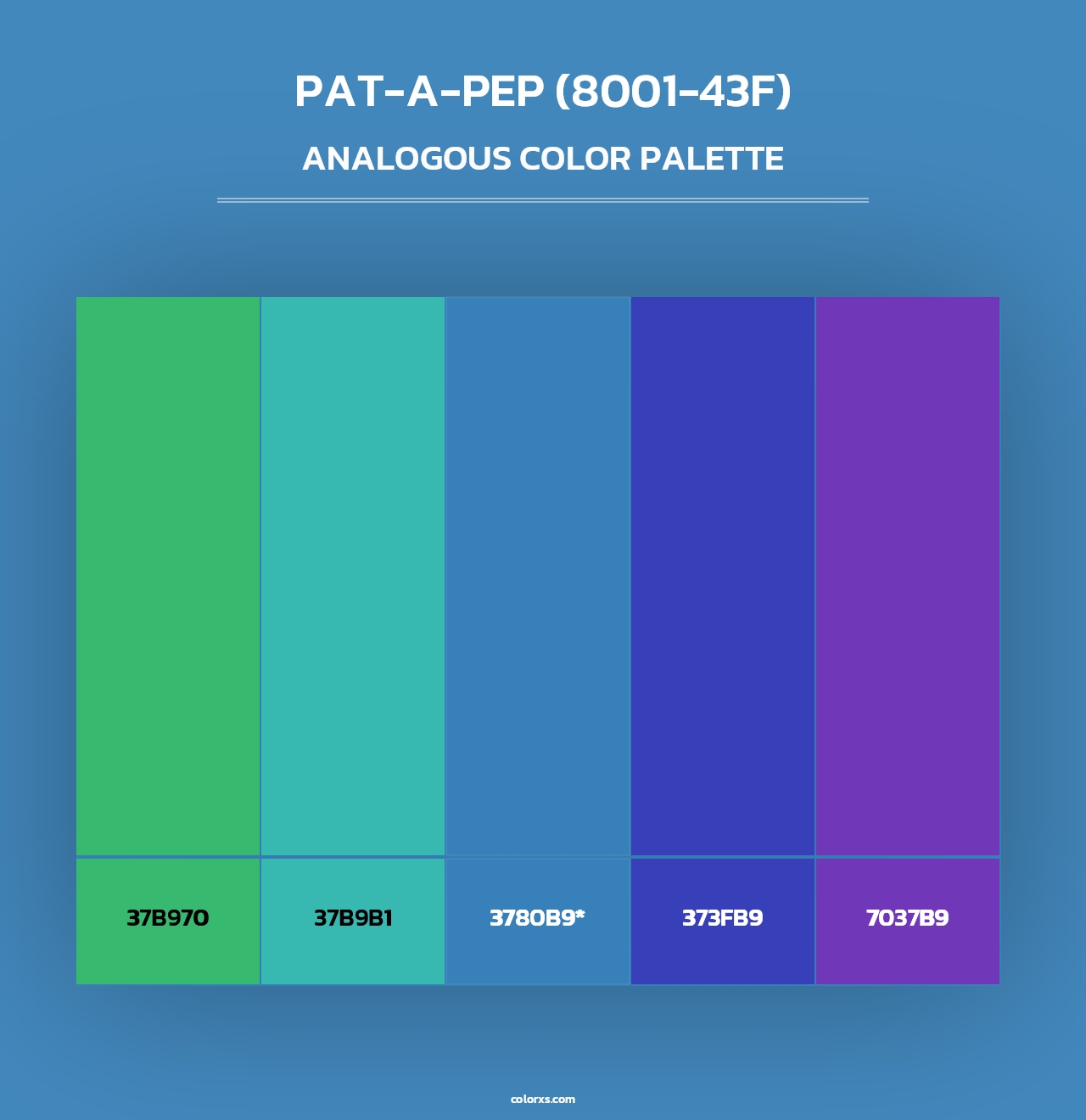 Pat-a-Pep (8001-43F) - Analogous Color Palette