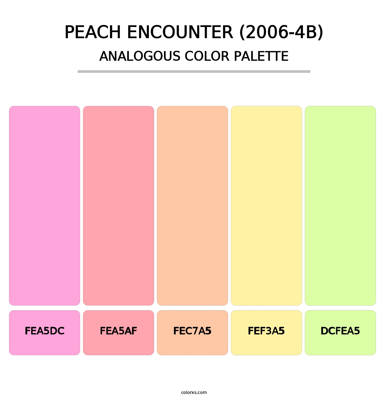 Peach Encounter (2006-4B) - Analogous Color Palette