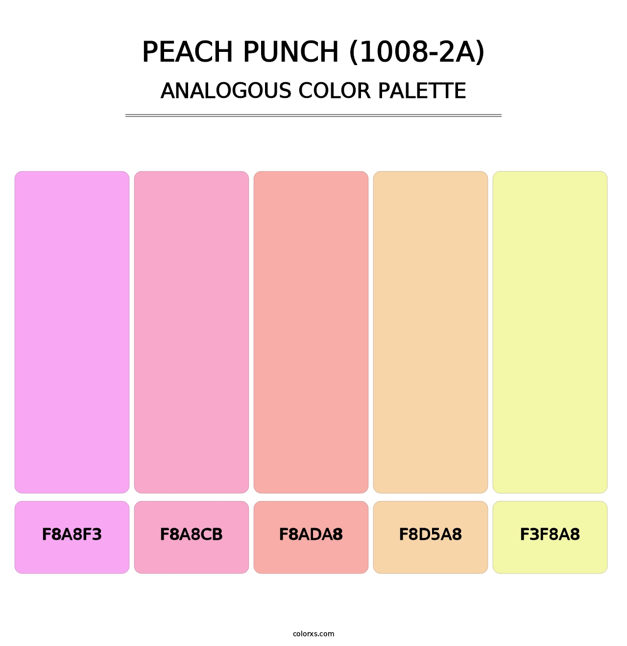 Peach Punch (1008-2A) - Analogous Color Palette