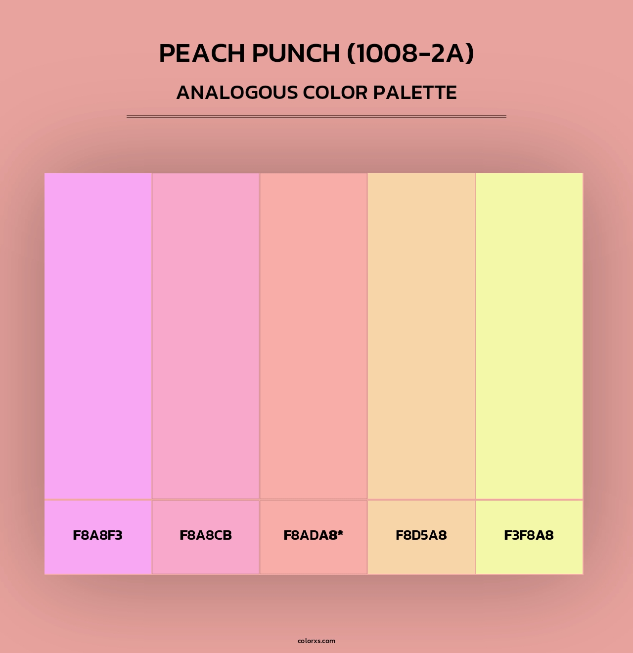 Peach Punch (1008-2A) - Analogous Color Palette
