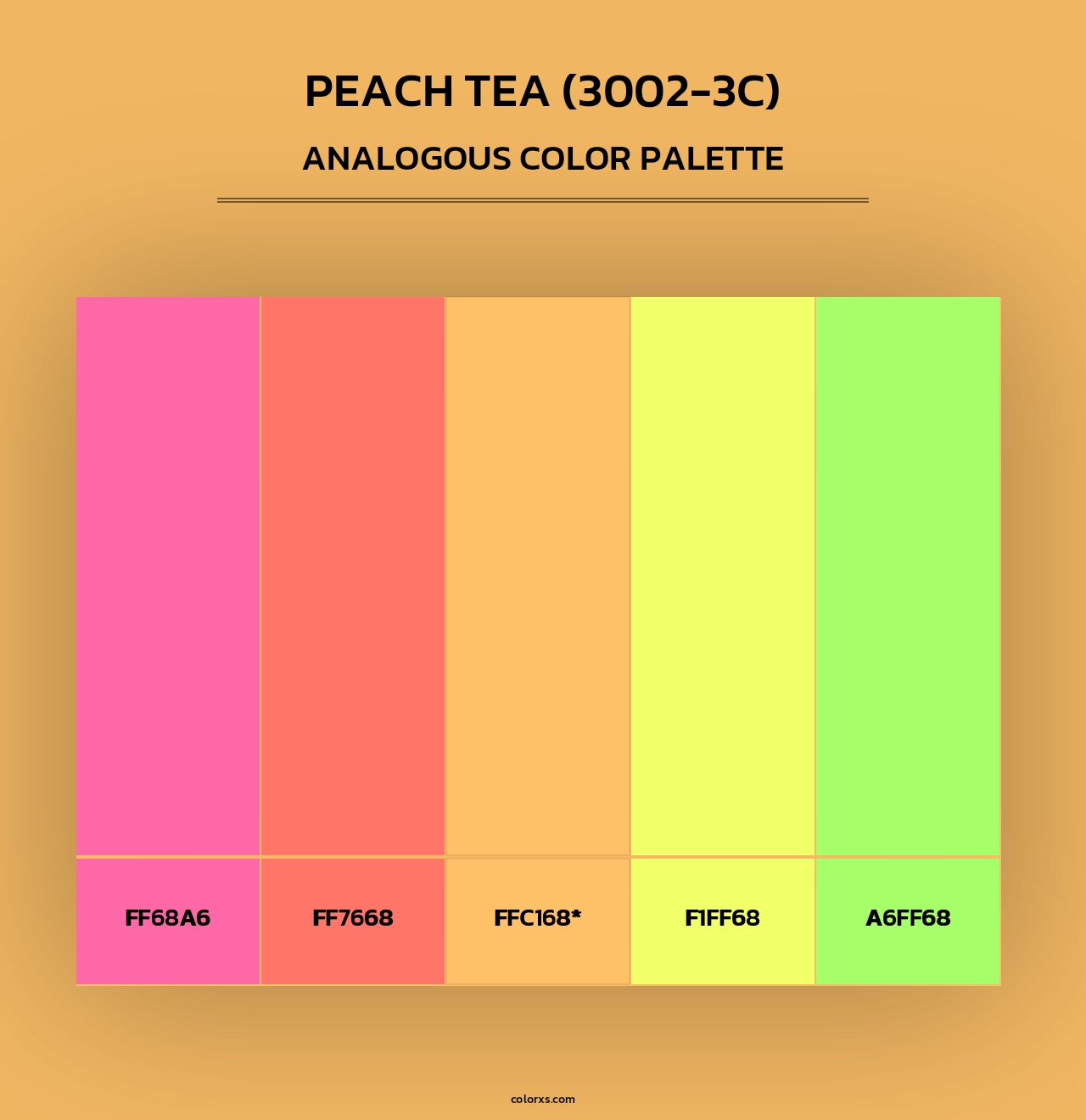 Peach Tea (3002-3C) - Analogous Color Palette