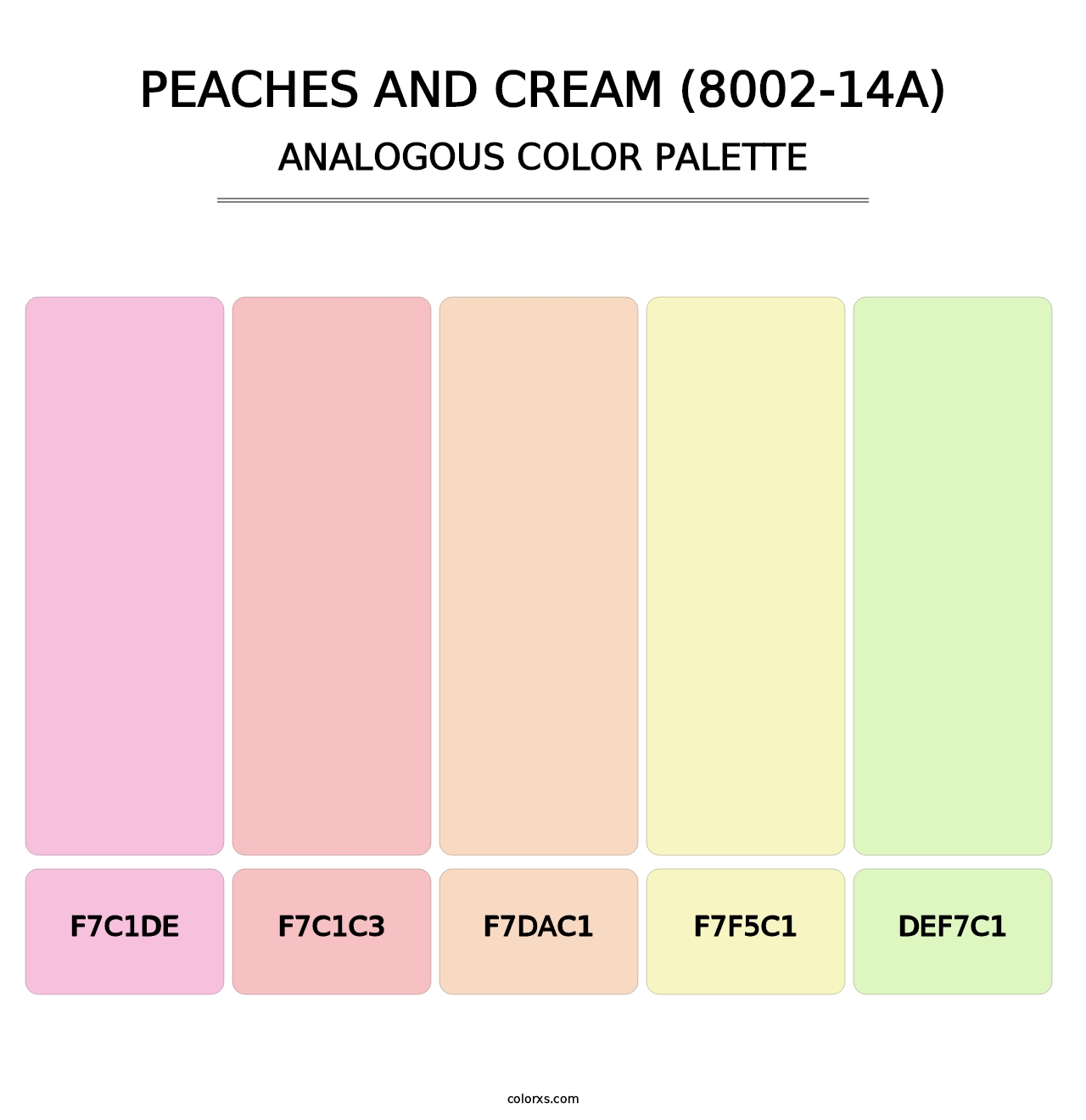 Peaches and Cream (8002-14A) - Analogous Color Palette