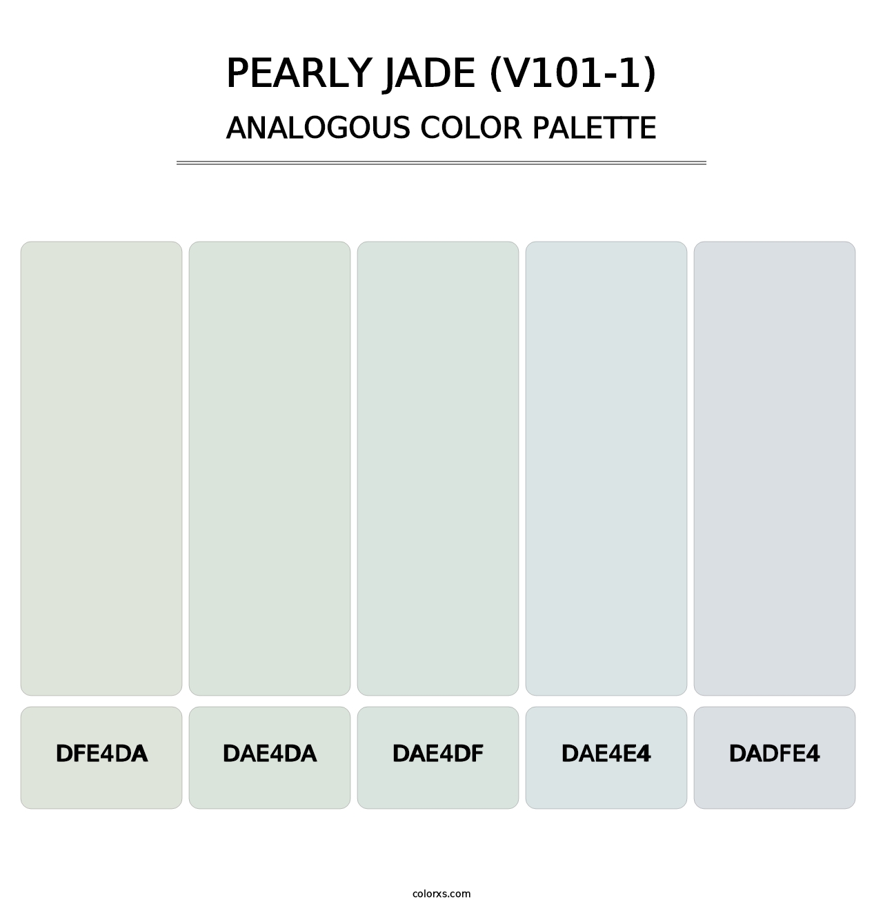 Pearly Jade (V101-1) - Analogous Color Palette