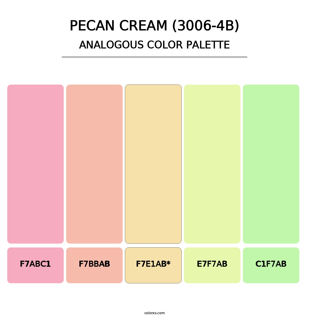 Pecan Cream (3006-4B) - Analogous Color Palette