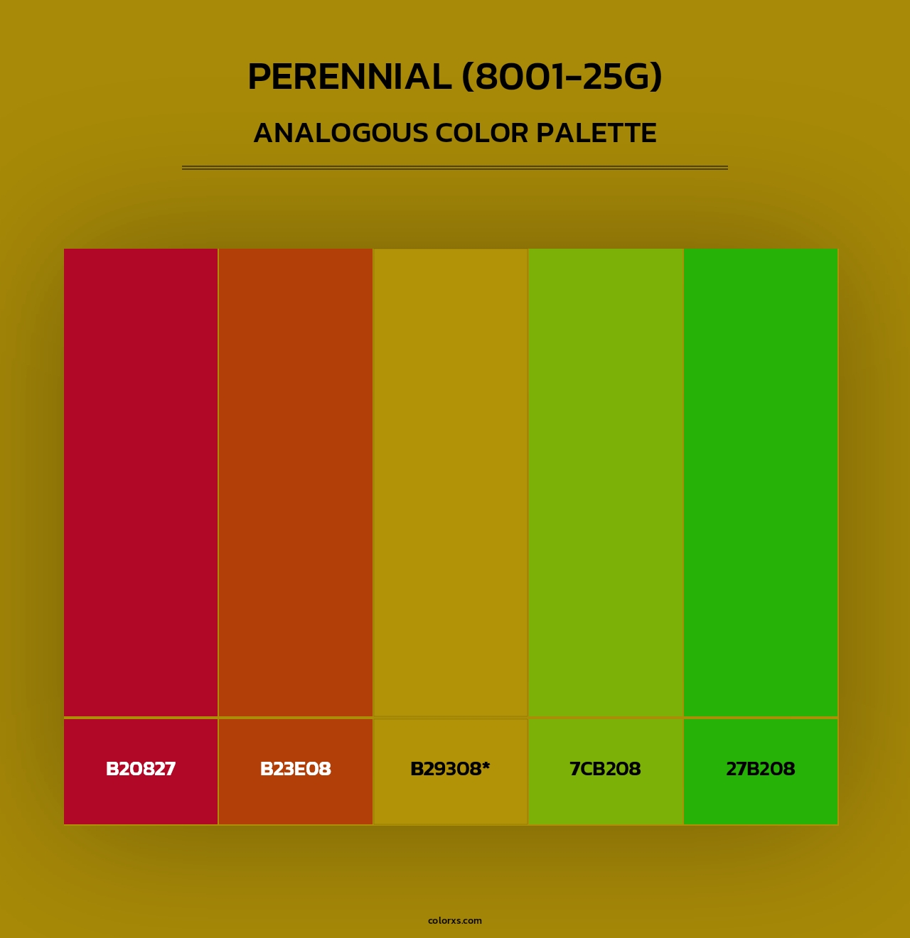 Perennial (8001-25G) - Analogous Color Palette