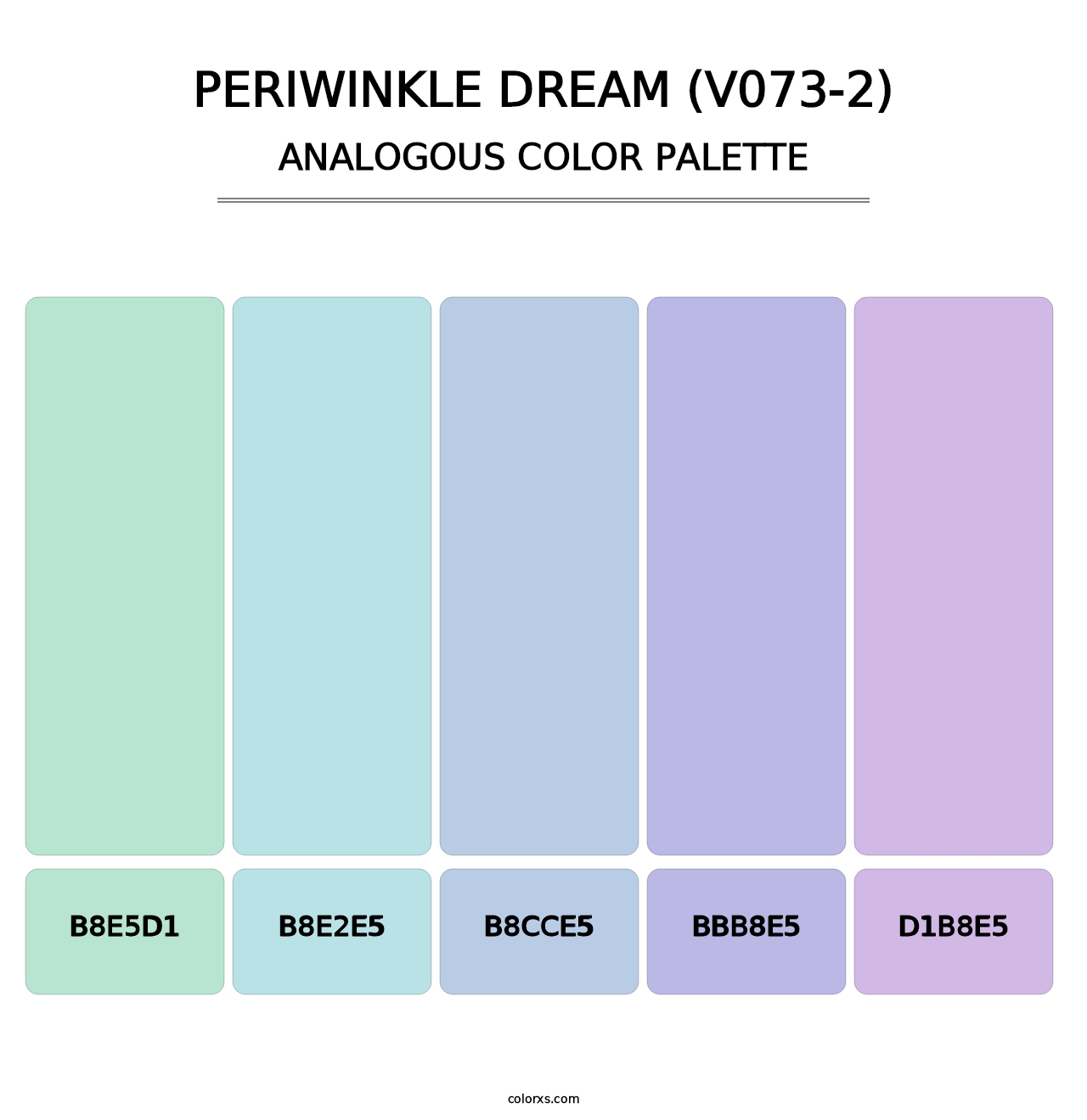 Periwinkle Dream (V073-2) - Analogous Color Palette
