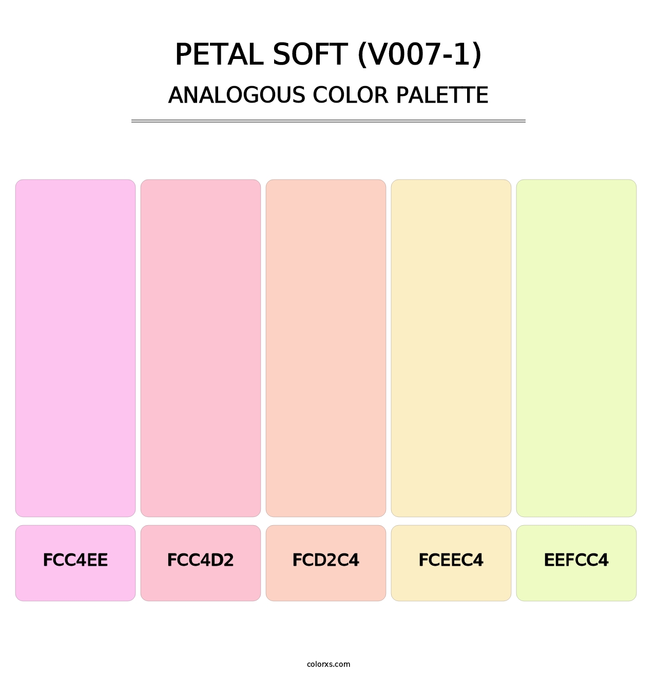 Petal Soft (V007-1) - Analogous Color Palette