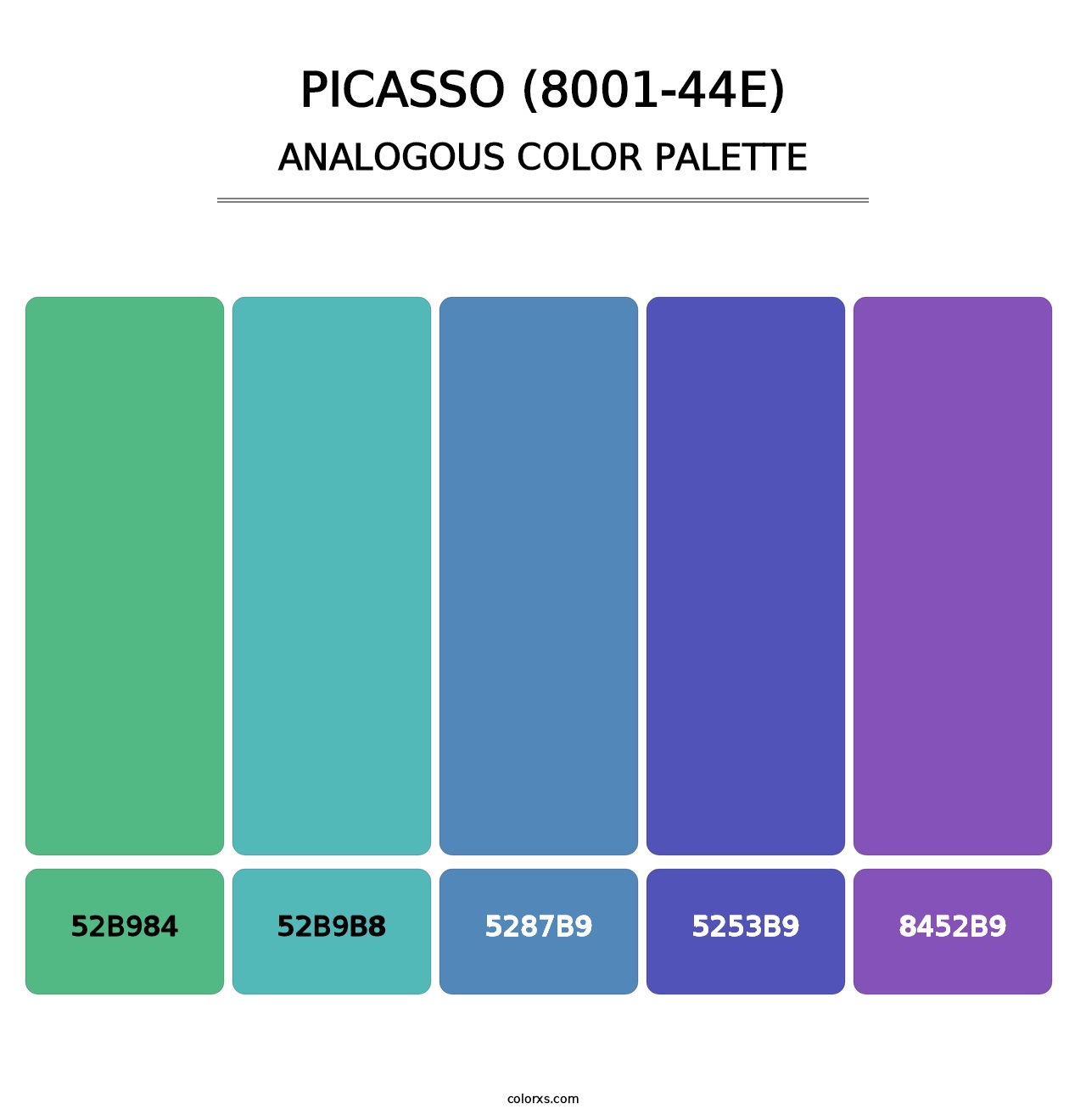 Picasso (8001-44E) - Analogous Color Palette