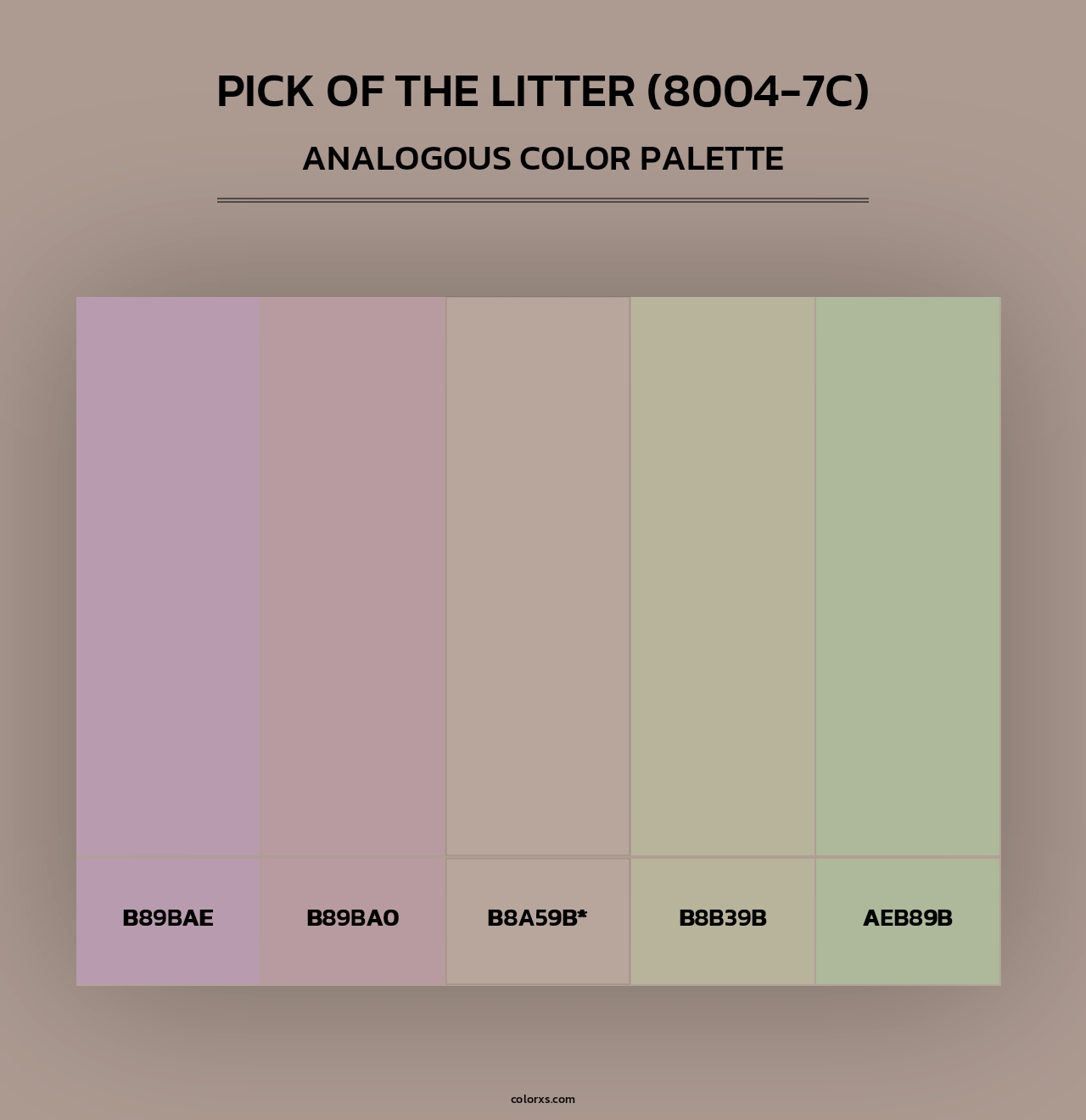 Pick of the Litter (8004-7C) - Analogous Color Palette