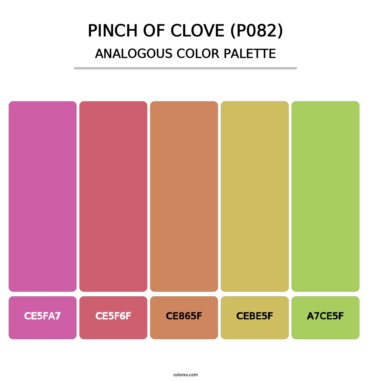 Pinch of Clove (P082) - Analogous Color Palette
