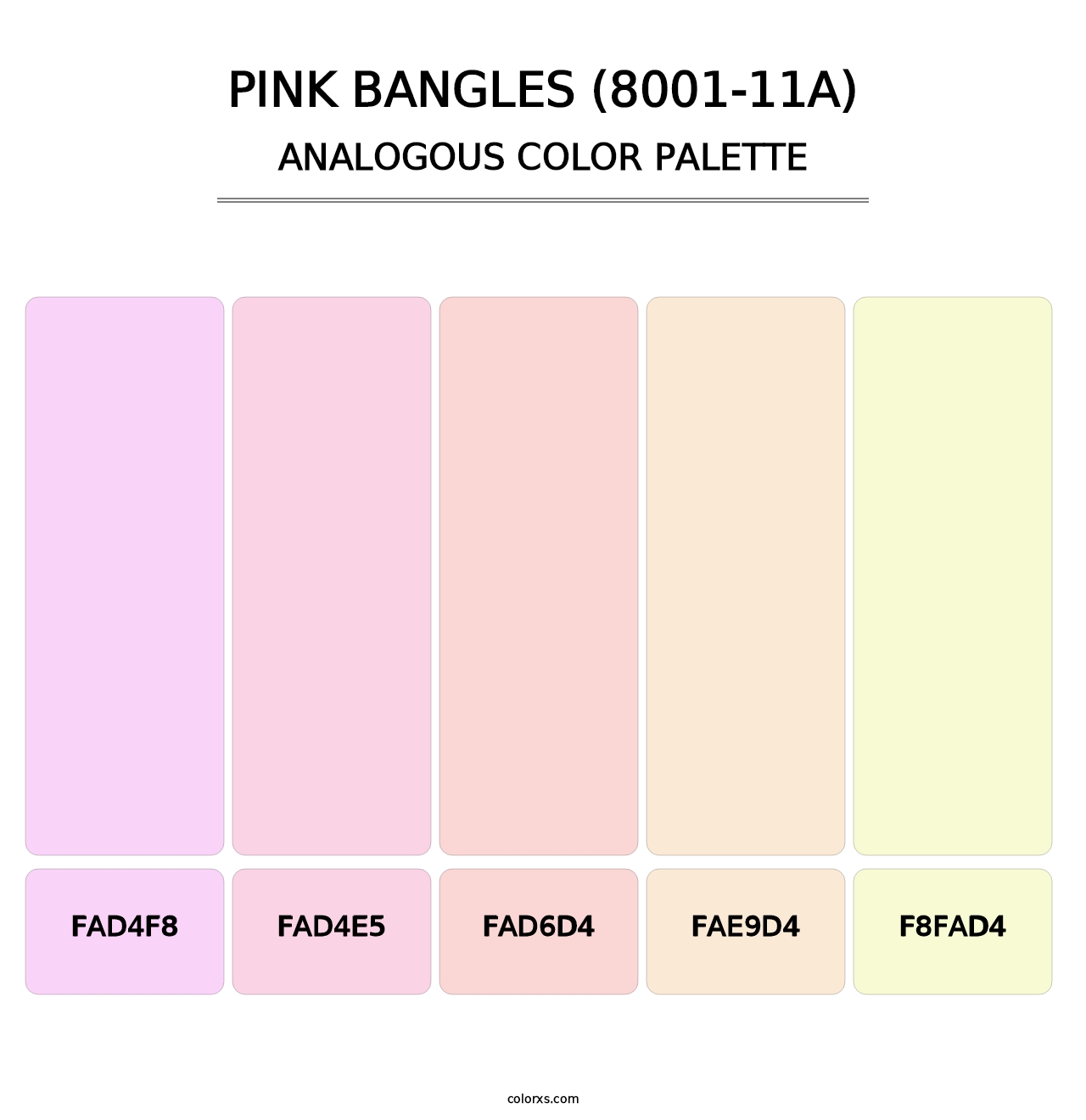 Pink Bangles (8001-11A) - Analogous Color Palette