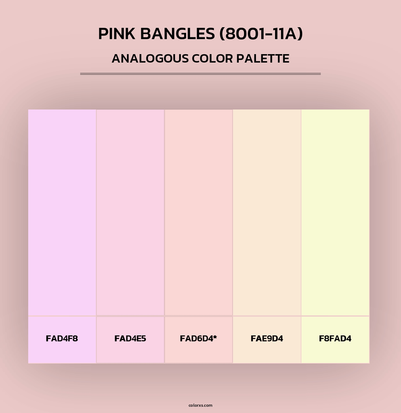 Pink Bangles (8001-11A) - Analogous Color Palette