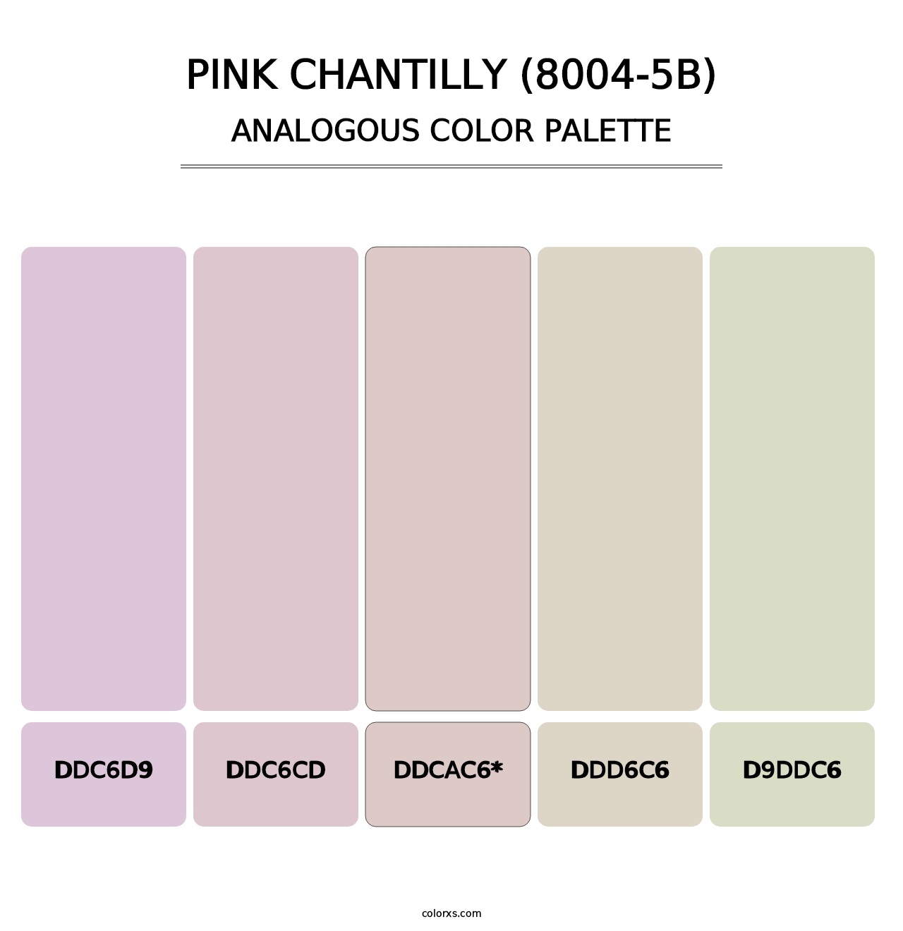 Pink Chantilly (8004-5B) - Analogous Color Palette