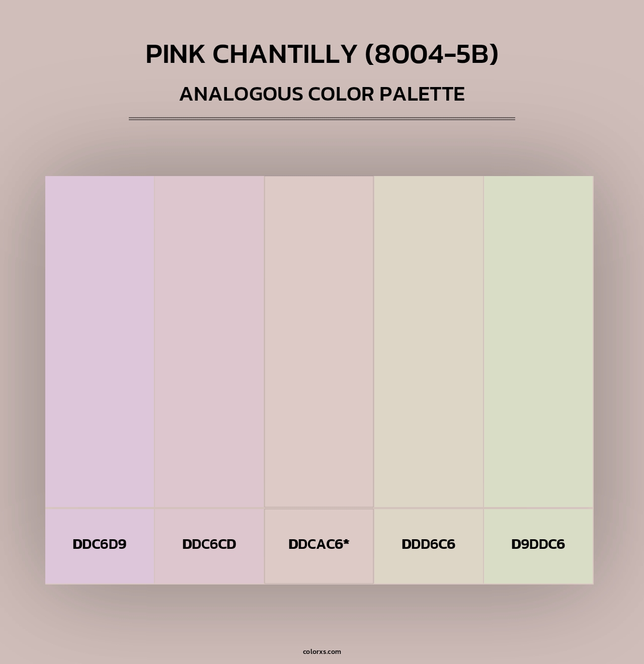 Pink Chantilly (8004-5B) - Analogous Color Palette