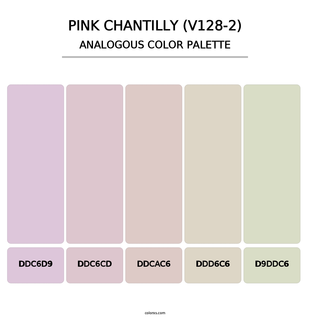 Pink Chantilly (V128-2) - Analogous Color Palette