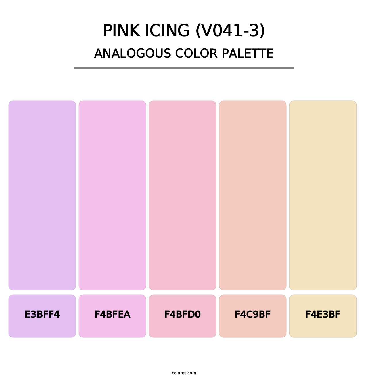 Pink Icing (V041-3) - Analogous Color Palette