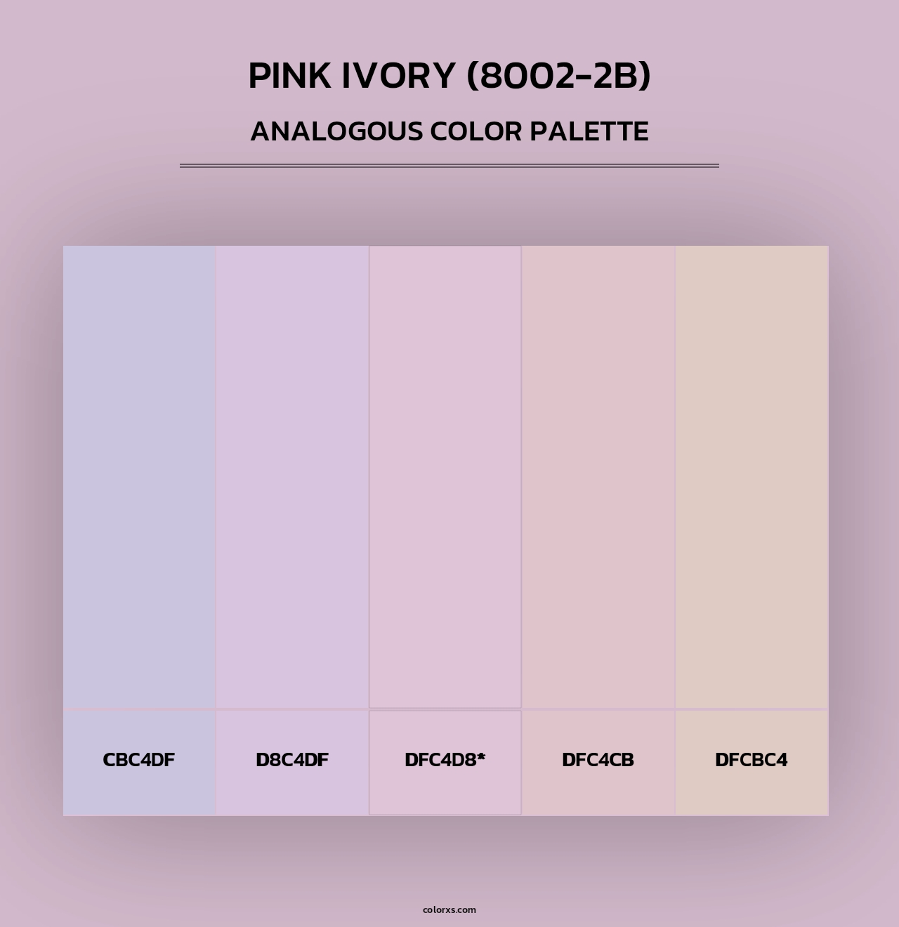 Pink Ivory (8002-2B) - Analogous Color Palette