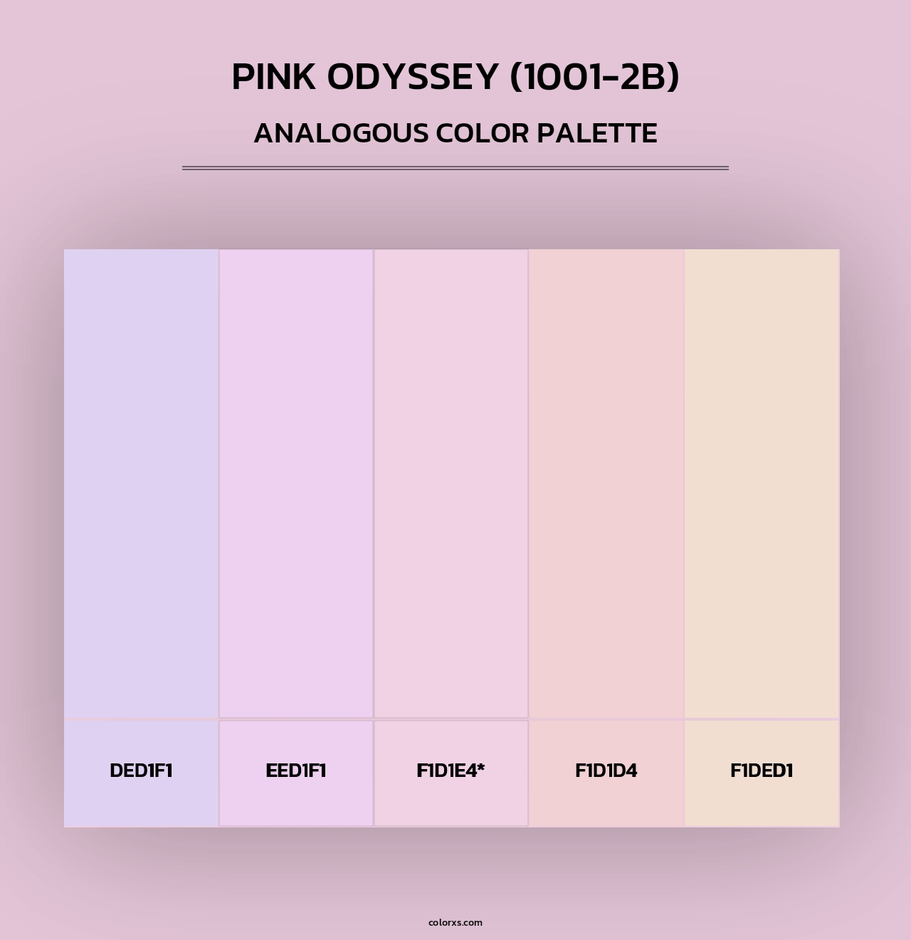 Pink Odyssey (1001-2B) - Analogous Color Palette