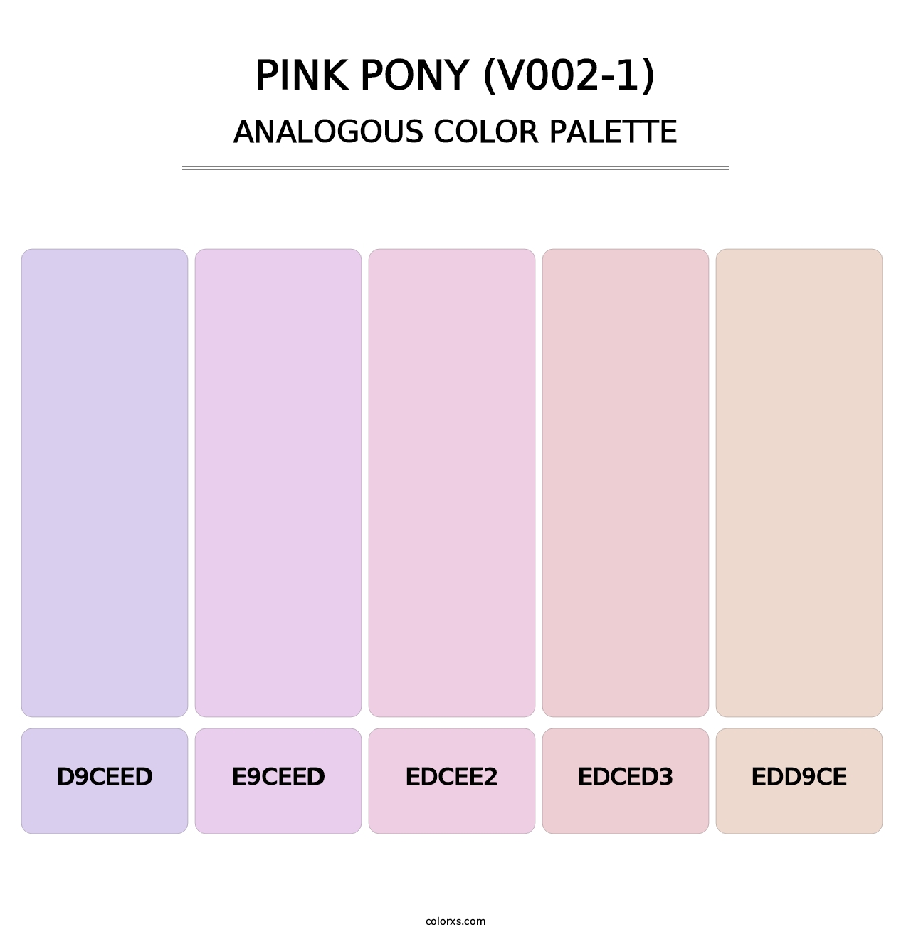 Pink Pony (V002-1) - Analogous Color Palette