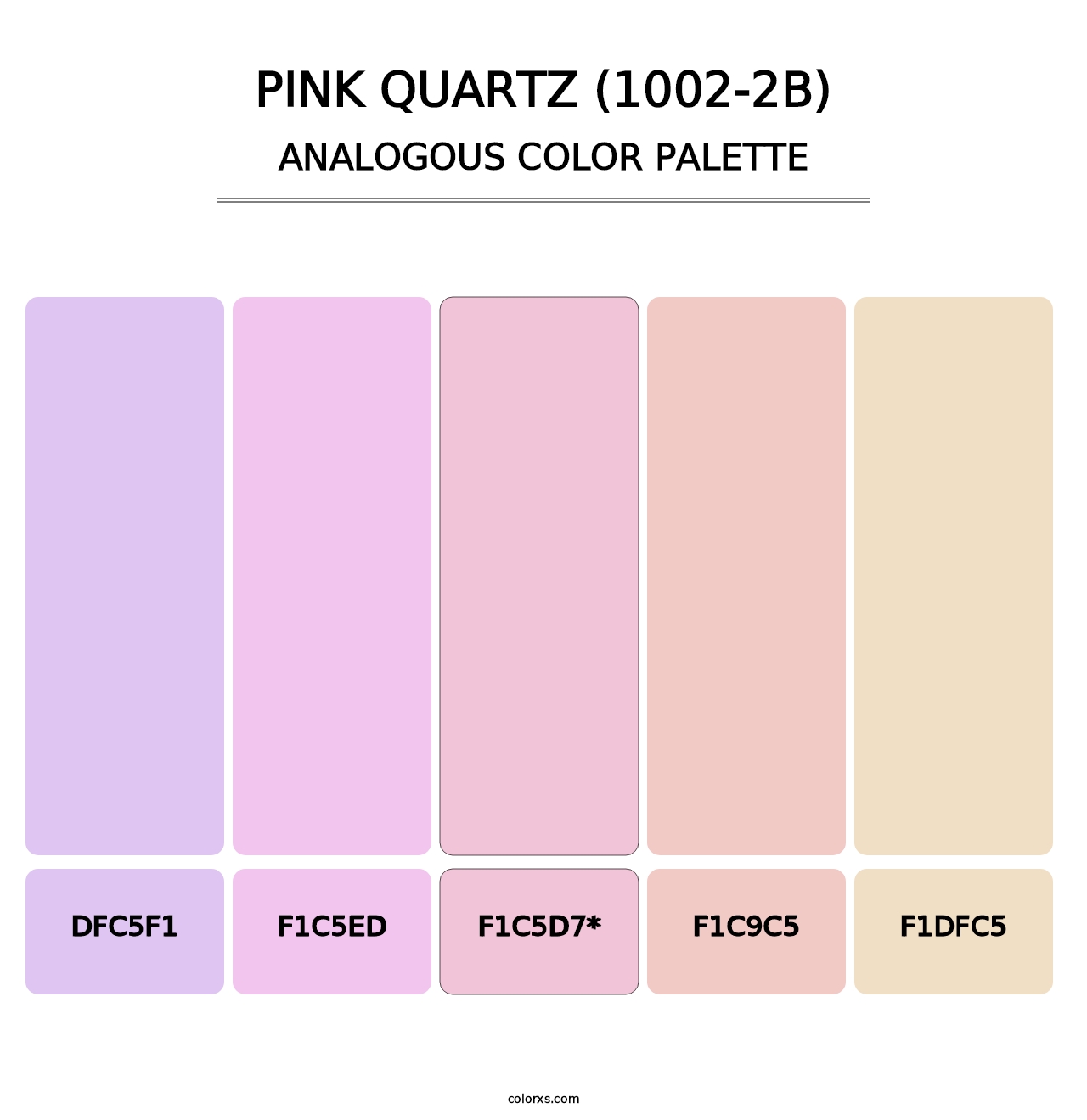 Pink Quartz (1002-2B) - Analogous Color Palette