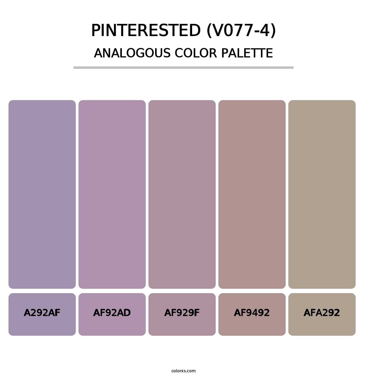 Pinterested (V077-4) - Analogous Color Palette