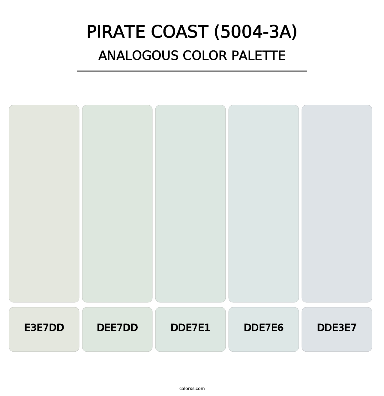Pirate Coast (5004-3A) - Analogous Color Palette
