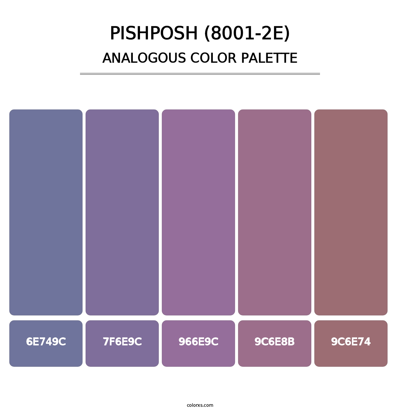 Pishposh (8001-2E) - Analogous Color Palette